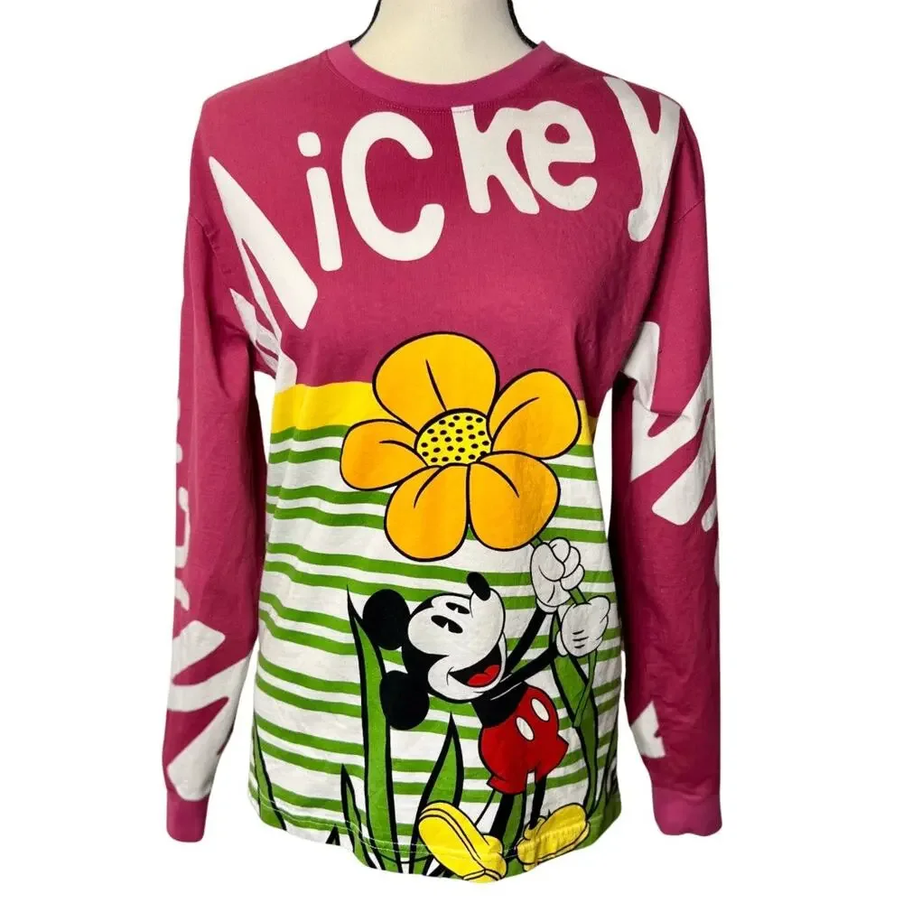 Disney Mickey Mouse Long Sleeve Tee Shirt Size S